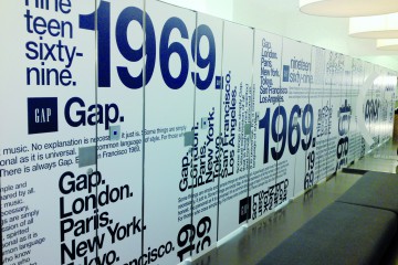 Interior branding for Gap