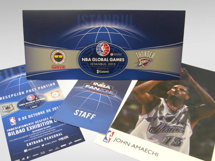 Assorted print elements produced for the sports event