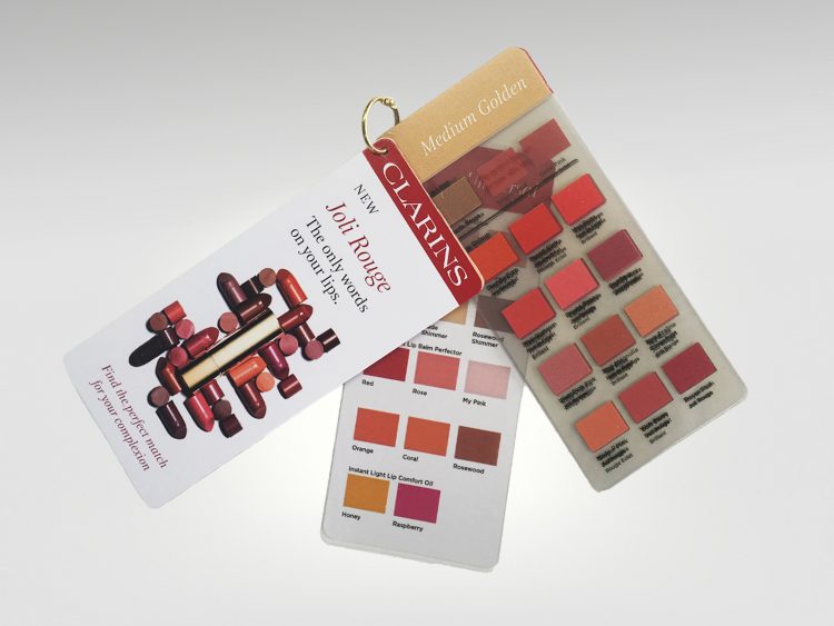 In-store sales tool for matching lip colour