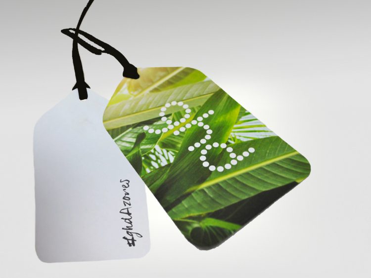 Reverse view of gift tags