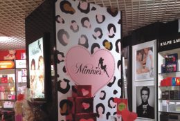 Minnies In-Store Lightbox and Pillar Clad - The Perfume Shop