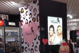 Minnies In-Store Lightbox and Pillar Clad at The Perfume Shop