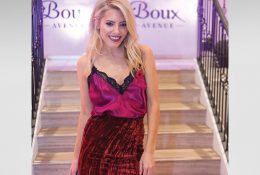 Mollie King at Boux Avenue’s Christmas launch campaign