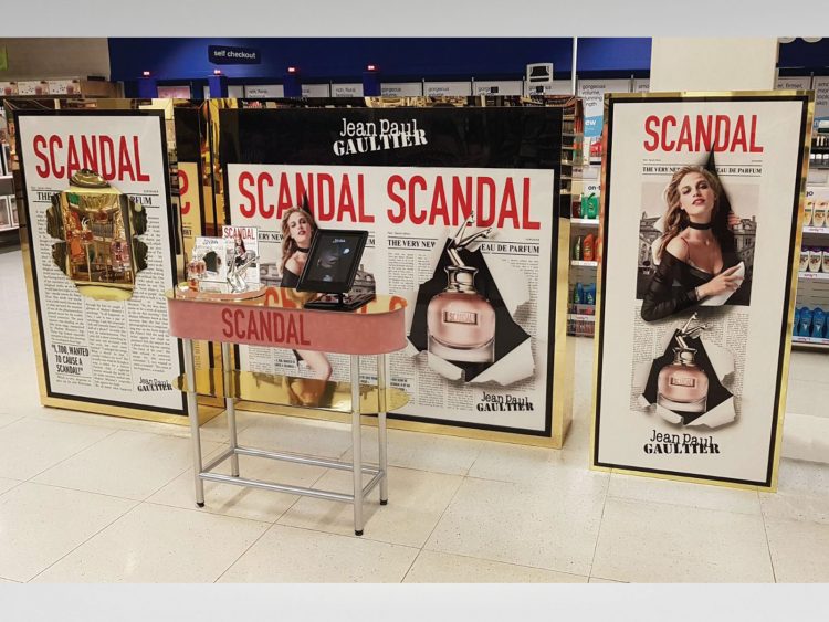 Interactive promotional site for Jean Paul Gaultier Scandal