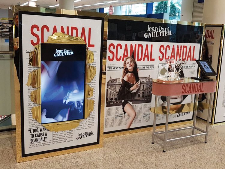 Interactive promotional site for Jean Paul Gaultier Scandal